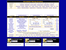 Tablet Screenshot of goldsheetlinks.com
